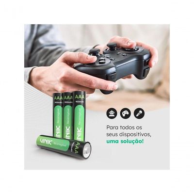 Pilha Recarregável Aaa C-4 - 900mah 1.2v - Vp3ab4r