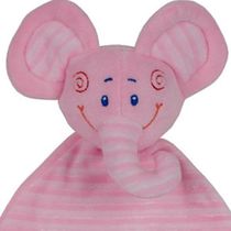 Naninha Elefantinho Triângulo - Rosa - Antialérgico - 32 cm - CAS Brinquedos