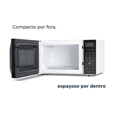 Micro-Ondas BMO23 20L Limpa Fácil 1100W Britânia Branco com Preto / 220V