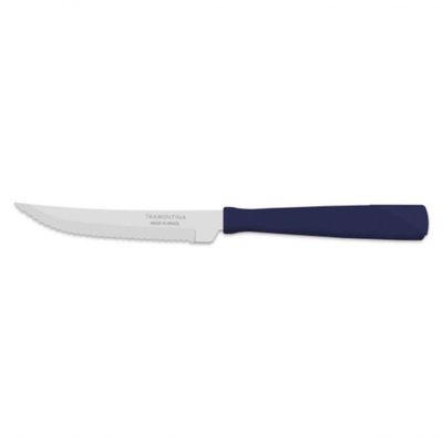 Faca Para Churrasco Tramontina Inox New Kolor 4" Azul