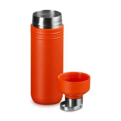 GARRAFA LE CREUSET TÉRMICA ON THE GO EM AÇO INOXIDÁVEL 1 LITRO LARANJA 41066330900001