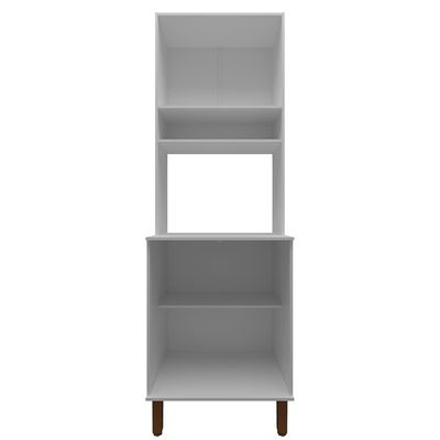 Armário de Cozinha Multiuso Ágata 60cm 4 Portas 1 Nicho 1 Prateleira Bartira Branco