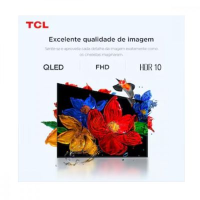 Smart TV 43 Polegadas 43S5K QLED Full HD Google TV Wi-Fi Semp TCL Preto / Bivolt