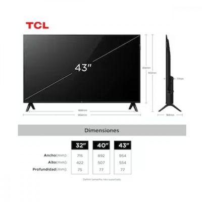 Smart TV 43 Polegadas 43S5K QLED Full HD Google TV Wi-Fi Semp TCL Preto / Bivolt