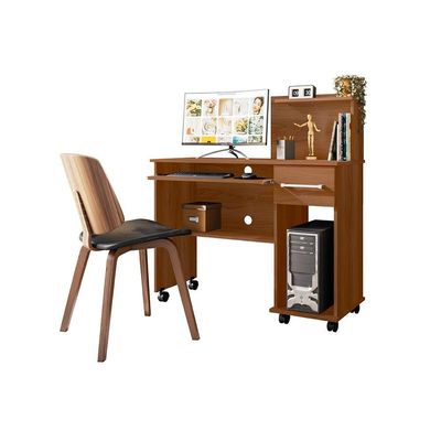 Escrivaninha Office Studio - 1 Gaveta, Prateleiras E Nicho Jequitibá - Lukaliam Móveis Jequitiba