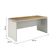 Mesa Para Escritório Com Tampo Duplo 25mm Tundra - Fendi E Freijó Fendi E Freijó