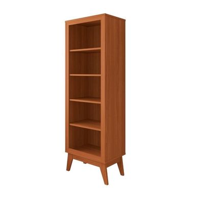 Estante Livreiro Retrô Alta Com 5 Prateleiras 173 Cm Eiffel - Cedro Cedro