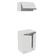 Kit 60cm Smart MDF 2 Portas 1 Suspensa Branco Madesa