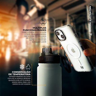 Garrafa Térmica Armor MagSafe 540ML - Branca - Gshield