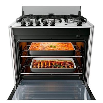 Fogão Dako Magister Style 5 Bocas Com Tripla Chama E Acendimento Automático Inox Bivolt