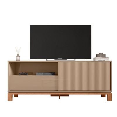Rack Bancada Para Tv Até 55 Polegadas Mondrian Caemmun Sued/freijo