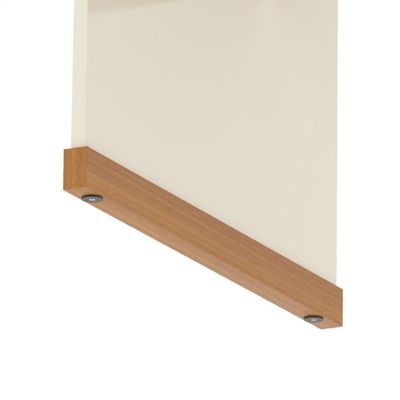 Mesa Para Escritório Com Tampo 25mm Verbena - Off White E Naturale