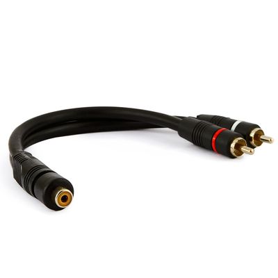 Cabo Y - 1 RCA Fêmea para 2 RCA - Macho
