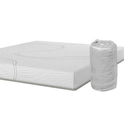 Colchão Viena Queen Size Bartira + Cama Box Queen Bipartida Loreto Umaflex Branco