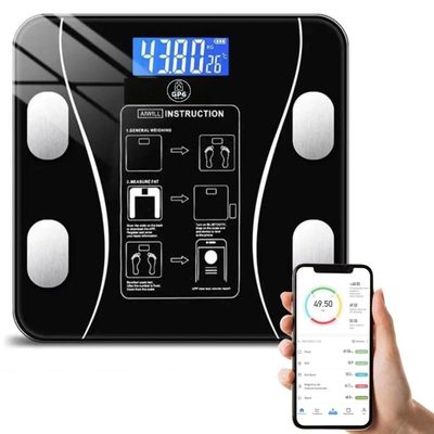 Balança Corporal Digital Bioimpedância Ideal Para Banheiro E Consultório