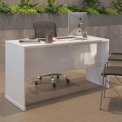 Mesa Para Escritório Com Tampo 25mm Verbena - Branco