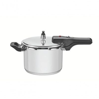 Panela De Pressão Tramontina Brava Aço Inox 22 Cm 6 Litros
