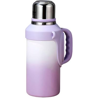 Garrafa Térmica Inox Com Alça Academia Passeio Viagem Lilás