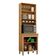 Paneleiro Torre Duplo De Cozinha Madeira 70cm Dakota Valdemóveis Cinamomo E Off White