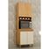 Paneleiro Torre Duplo De Cozinha Madeira 70cm Dakota Valdemóveis Cinamomo E Off White