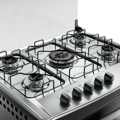 Fogão 5 Bocas Embutir Dako Supreme Mesa De Inox Bivolt