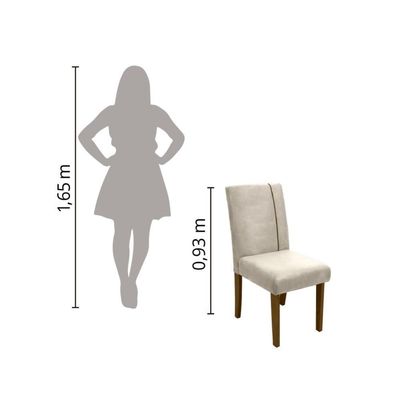Mesa Sala De Jantar 2 Cadeiras Carvalho/off White