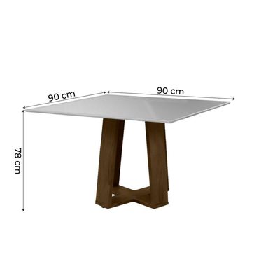 Mesa Sala De Jantar 2 Cadeiras Carvalho/off White