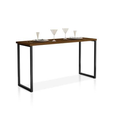 Mesa De Jantar Industrial Para 2 Lugares Klm Móveis Preto/imbuia