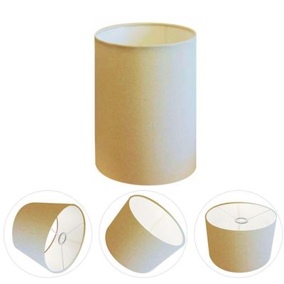 Cúpula Abajur E Luminária Cilíndrica Vivare Cp-7003 ø15x20cm - Bocal Nacional Algodão-crú