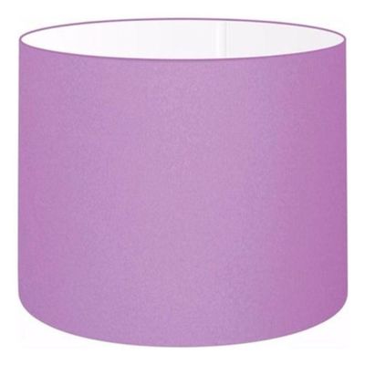 Cúpula Abajur E Luminária Cilíndrica Vivare Cp-7018 ø40x25cm - Bocal Nacional Lilás