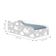 Cama Fun Nuvens Cinza Solteiro