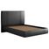 Cama Casal Flutuante Com Cabeceira 140cm Astra S04 Couríssimo Preto - Lyam Decor