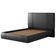 Cama Casal Flutuante Com Cabeceira 140cm Astra S04 Couríssimo Preto - Lyam Decor