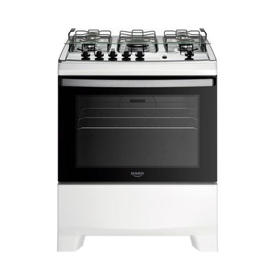 Fogão Dako Supreme 5 Bocas Com Mesa Inox Acendimento Automatico Branco Bivolt