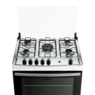 Fogão Dako Supreme 5 Bocas Com Mesa Inox Acendimento Automatico Branco Bivolt