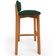 Kit 04 Banquetas Alta Para Cozinha Sala de Jantar Bar Dara L02 Suede Verde Musgo - Lyam Decor