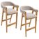 Kit 02 Banquetas Alta Bar Cozinha Sala de Jantar Bar Nadja L02 Bouclê Creme - Lyam Decor
