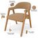 Kit 06 Cadeiras de Jantar e Estar Living Estofada Nadja L02 Bouclê Mostarda - Lyam Decor