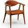 Poltrona Decorativa Para Sala de Estar Jantar Cecília L02 Tecido Terracota - Lyam Decor