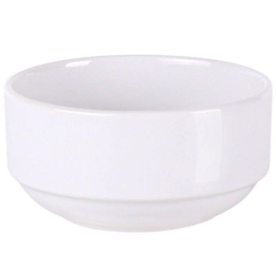 Tigela Bowl de Porcelana Branca 138ml Pequeno Tramontina Paola Empilhável Frutas Sobremesa Avulso