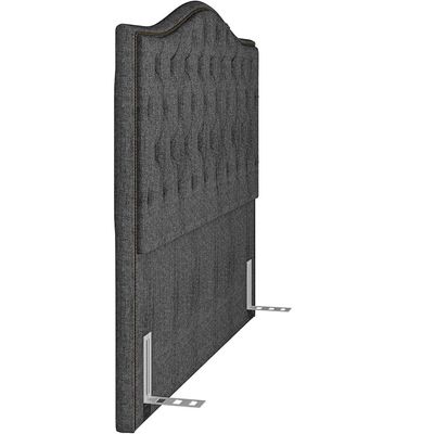 Cabeceira Cama Box Casal Queen 160 cm P05 Grécia Linho Cinza Escuro - Lyam Decor