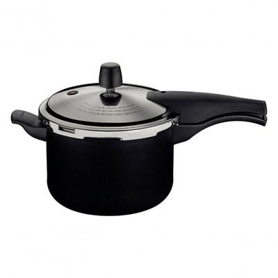 Panela De Pressão Tramontina Vancouver 20cm 4,5l Preta