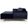 Sofá 4 Lugares com Chaise Direito Para Sala Molino 265 cm D02 Veludo Azul Marinho C-287 - Lyam Decor