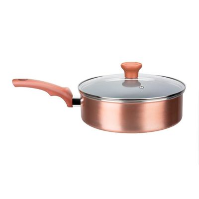 Conjunto de Panelas Rochedo Ceramic Rose Gold 5 Peças Rosê
