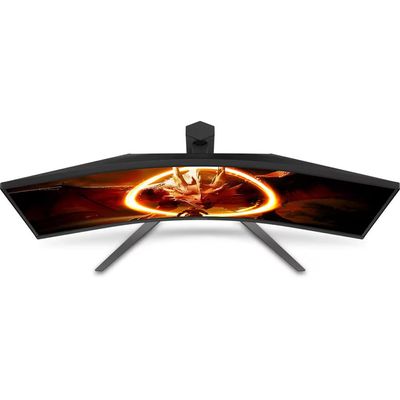 Monitor Gamer AOC Curvo U34G4C/57 WQHD/180Hz/34`` Preto/Cinza / Bivolt