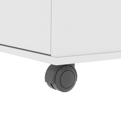 Gaveteiro Multiuso Com 2 Gavetas Para Escritório Verbena - Branco