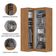 Quarto Modulado De Canto Madrid Com 3 Portas Maxel Madeirado/off White