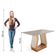 Mesa Para Sala De Jantar 1,20m Veneto Viero Madeirado/off White