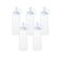 Kit 5 Bisnagas Plásticas 250 Ml Plasvale Branco