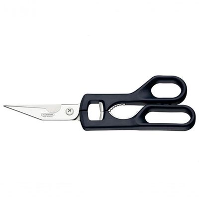 Tesoura Trinchante Tramontina Supercort Em Inox Cabo Preto 9"